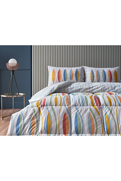 Doqu Home Festival Pamuk Uyku Seti Sörf Çift Kişilik - Mavi