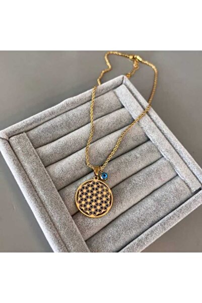 stainless steell Kadın Çelik Yaşam Çiçeği Kolye