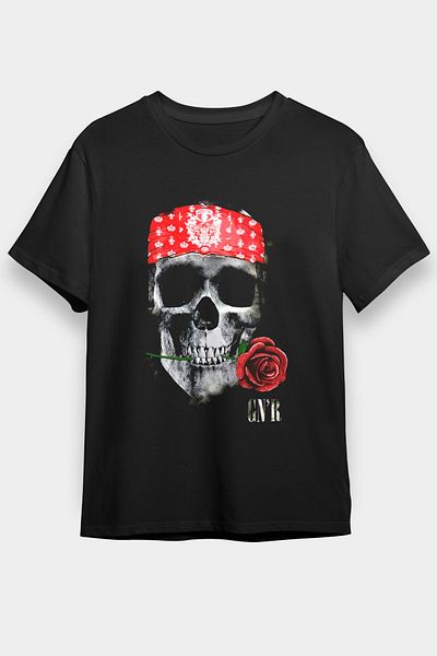 tf tişörtfabrikası Μαύρο μπλουζάκι Unisex Guns N' Roses