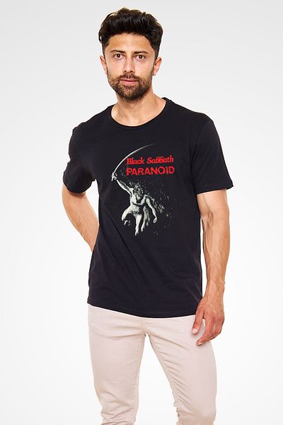 tf tişörtfabrikası Μαύρο μπλουζάκι Unisex Black Sabbath T-Shirt