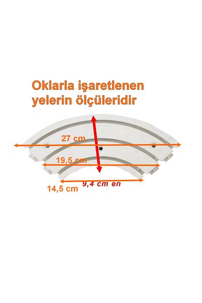 Neler Geldi Neler Corner Curtain Rail Corner 3 Pieces Turn Plastic 90° Comfortable Swivel Durable Without Hanging Your Curtains