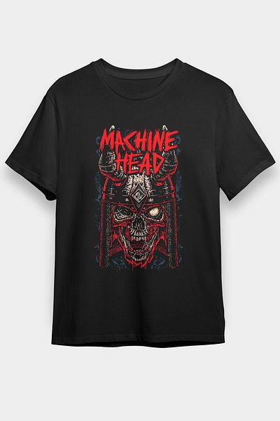 tf tişörtfabrikası Μπλουζάκι με μαύρο Unisex T-Shirt Machine Head
