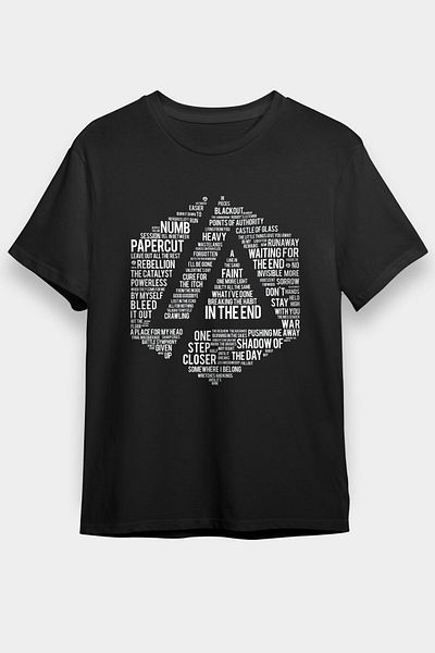 tf tişörtfabrikası Μπλουζάκι Linkin Park Black Unisex T-Shirt