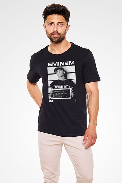 tf tişörtfabrikası Tricou unisex negru Eminem