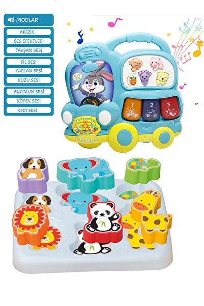 Genel Markalar Oyuncak Tavşan Piyano Sevimli Hayvanlar Bultak Set