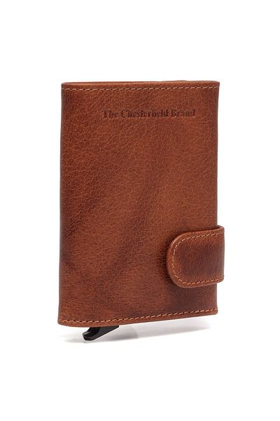 The Chesterfield Brand Antique Buff Credit card case RFID protection Leather 7 cm
