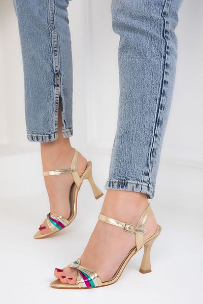 SOHO Gold Women's Classic Heeled Shoes 18819