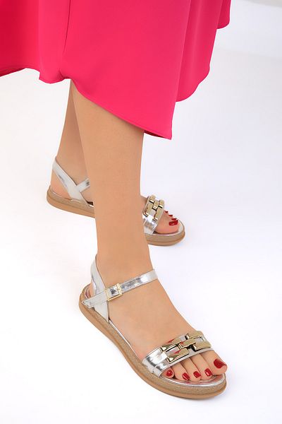 SOHO Silver Women's Sandals 18967