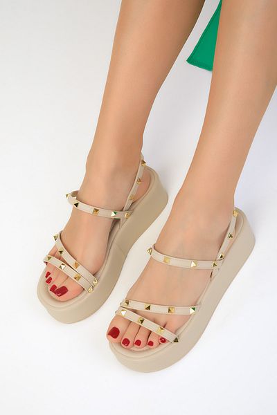 SOHO Beige Women's Sandals 18979