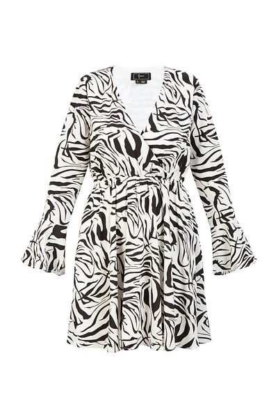Faina Kleid - Zebraprint