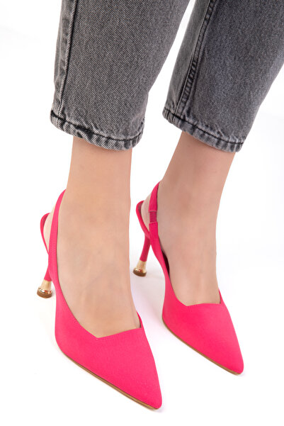 SOHO Fukszia matt szatén női klasszikus sarkú cipő 18853