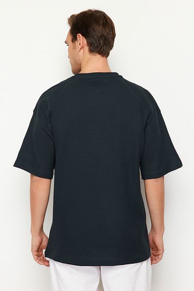 Trendyol Collection T-Smoked Premium Textured Oversize T-Shirt Printed T-Shirt - TMNSS24TS00164