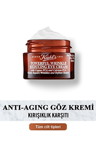 Kiehl's POWERFUL WRİNKLE KIRIŞIKLIK VE YAŞLANMA KARŞITI GÜÇLÜ GÖZ KREMİ 14 ML...