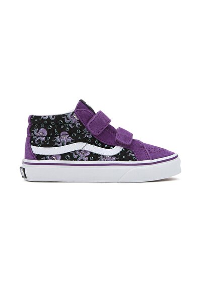 Vans UY SK8-Mid Reissue V Siyah Lila Kız Çocuk Spor Ayakkabı