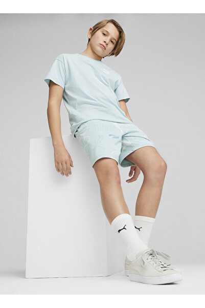 Puma Bağlamalı Bel Normal Mavi Erkek Şort 62442222-CLASSICS BRAND LOVE Shorts