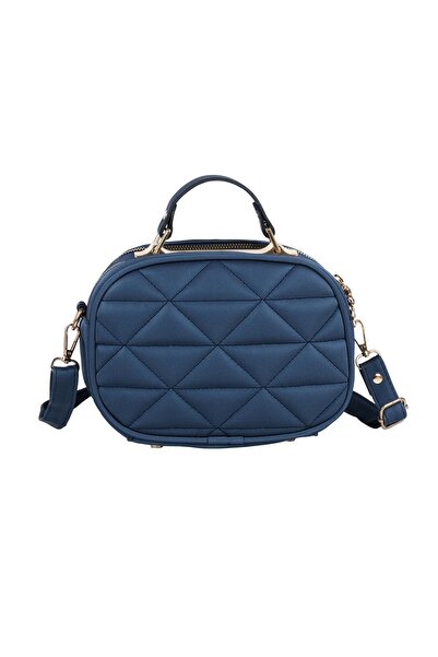 Bagacar Капітоне Шикарна сумочка через плече та на руці Синя