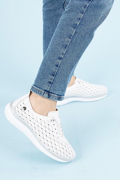 Getcho Pantofi de damă Palmer, alb, din piele naturală