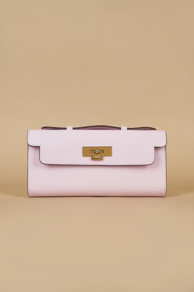 Twinsaction Classy Portföy Çanta Lila Deri