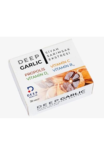 DeepGarlic Deep Garlic , Siyah Sarımsak, Propolis, Vitamin C, Vitamin D3, Vitamin B12 Içeren Takviye Edici Gıda