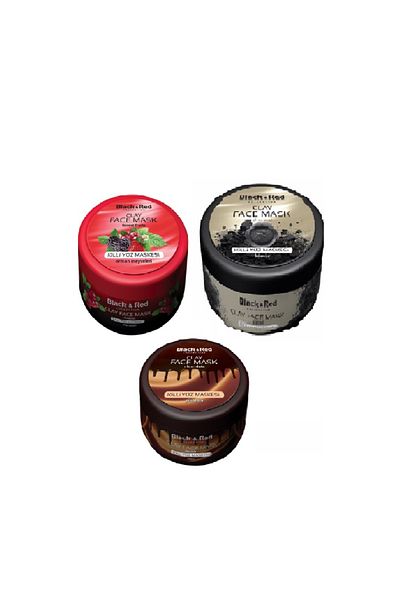 Black Red Face Mask