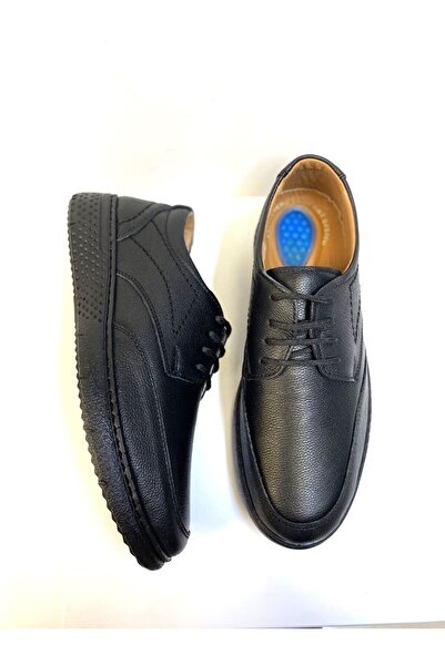 KAFKASLAR GENUINE LEATHER ORTHOPEDIC DIABETY STRING MEN'S FATHER SOFT SHOES