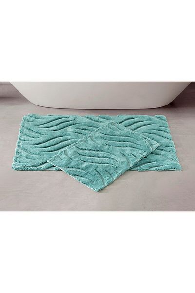 Cotton Box Σετ βαμβακερό πατάκι Skay Mint 60x100+40x60