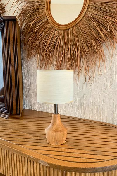 ESLENTA Modern and Stylish Wooden Lampshade Latvian Fabric