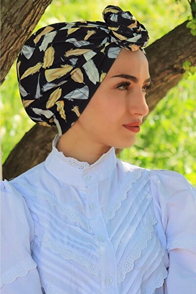 tessetür Bone diyarı Σχέδιο με πολύχρωμα σχέδια - Σάλι γυναικείων ρούχων Hijab Ready Bonnet