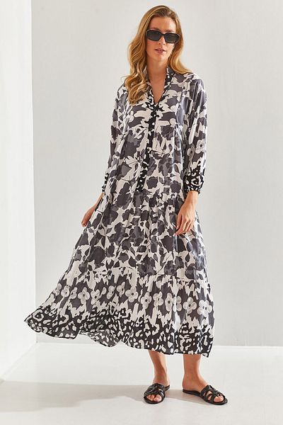 Bianco Lucci Women's Multi Patterned Viscose Dress60171051
