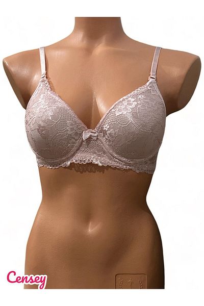 CENSEY Sutien din silicon cu model de dantelă