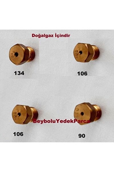 FullYedek Termikel Uyumlu Doğalgaz Enjektör , Ocak Dönüşüm Memeleri 7 mm