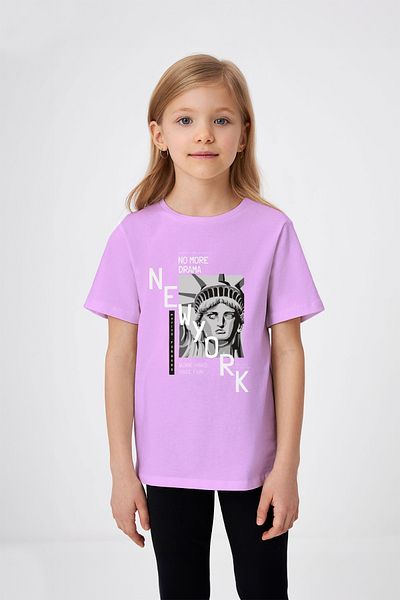 ADABEBEK Tricou imprimat Statuia Libertății pentru copii