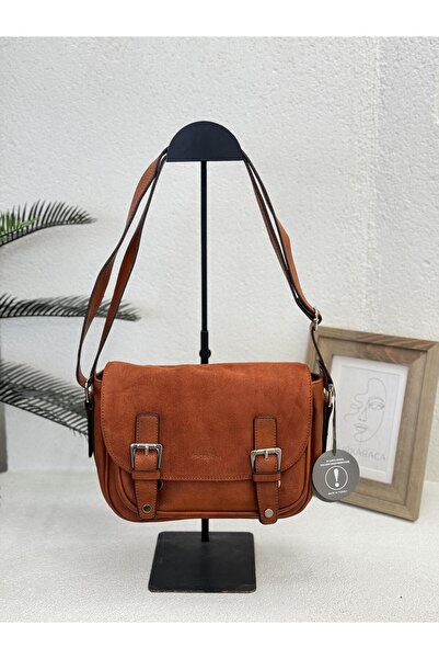 Jacquline ZD283 حقيبة كروس نسائية بغطاء من الجلد الطبيعي