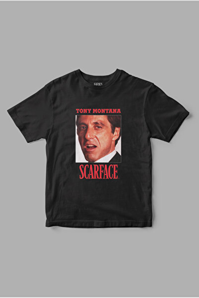 Gries Tony Montana "Scarface" Baskılı Tişört