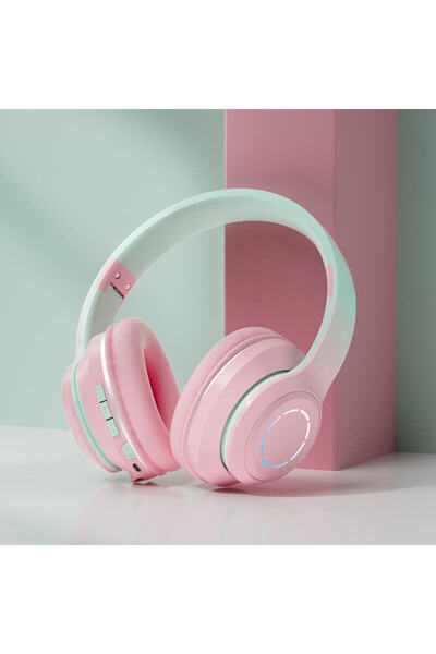 WASHA FM Radio destekli RGB KULAKLIK YÜKSEK BASS
