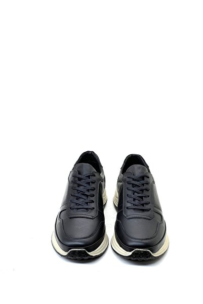 grado Black Genuine Leather Men's Sneaker - 6110 Casual Model