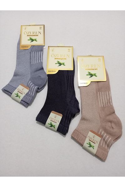 Özeren Çorap MEN'S BAMBOO WASHED SEAMLESS SOCKS 3-PACK