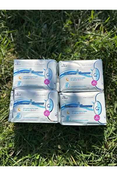 Airiz Hijyenik Kadın Pedi 4 Paket 8'li Gece