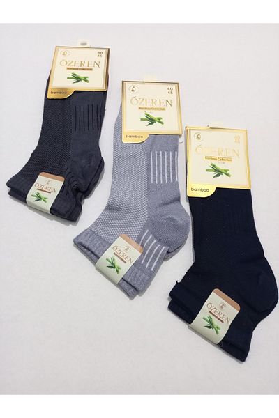 Özeren Çorap MEN'S BAMBOO WASHED SEAMLESS SOCKS 3-PACK