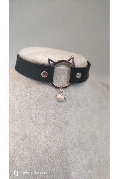 Fugusugu Kedi ve Sevimli Kedi Choker Gothic Kolye