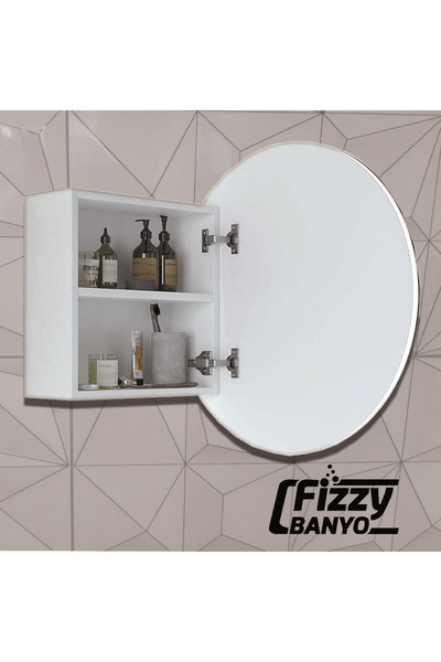 Fizzy Daire Banyo ve WC Aynalı üst Dolap