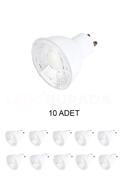 Cata Ct-4215 Led Ampul Beyaz Gu10 Duy 7W - 10 ADET