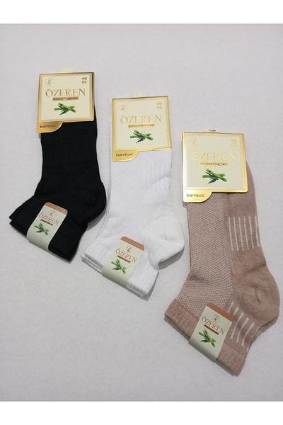 Özeren Çorap MEN'S BAMBOO WASHED SEAMLESS SOCKS 3-PACK