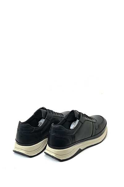 grado Black Genuine Leather Men's Sneaker - 6110 Casual Model