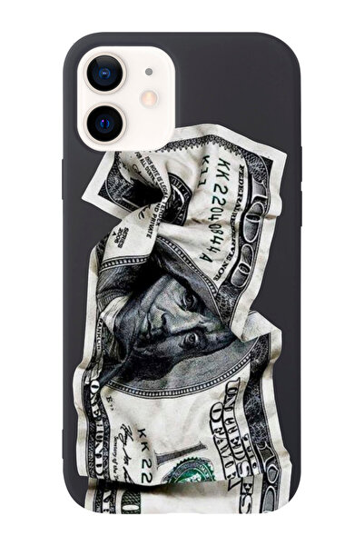 shoptocase Iphone 12/12PRO Uyumlu Dolar Desenli Lansman Silikon Telefon Kılıfı