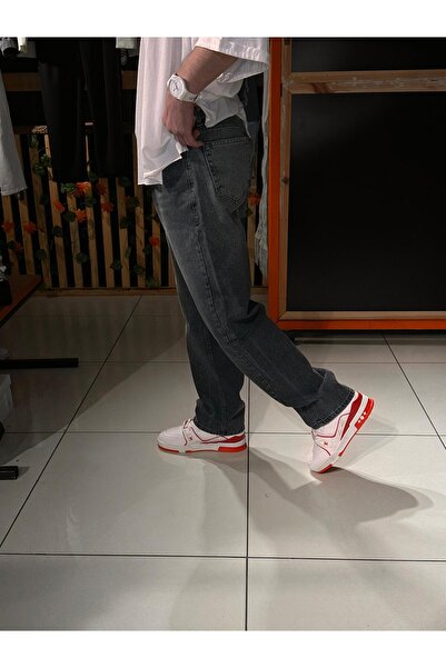 LOVELYSTORE Baggy Basic Açık Siyah Pantolon