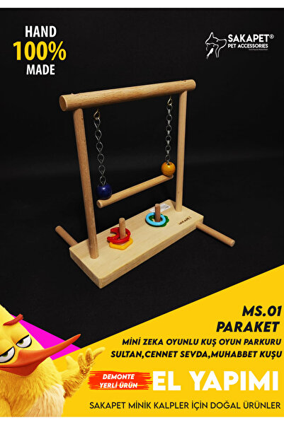 SAKAPET Mini Kuş Oyun Parkuru Sevda, Cennet V.b Uyumludur.
