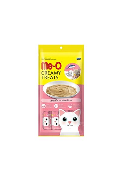 me-o Creamy Çizgili Orkinos Balıklı Sıvı Kedi Ödülü 4x15 Gr 3 ADET