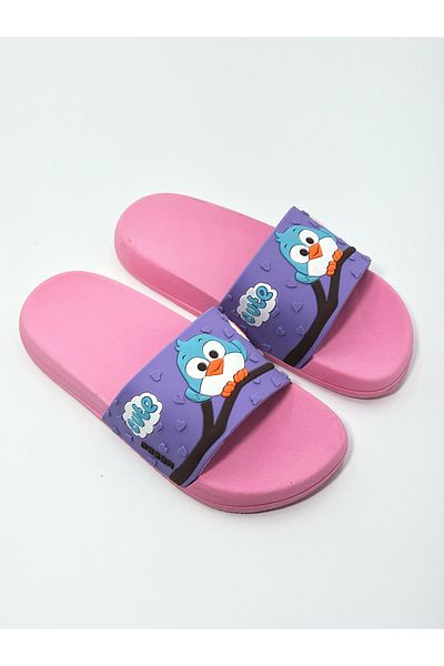 GEZER Kids Unisex Non-Slip Sole Patterned Slippers (Beach-Bathroom-Pool-Balcony)