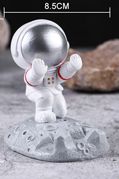 WANNA PROTECT Sevimli Astronot Dekorasyon Masa üstü Telefon Tutucu ve Tablet ...